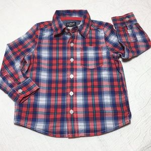 3T (4/$20) Plaid Button-Down by OshKosh